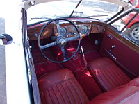 Jaguar XK140 (de 1954-57), decapotable blanche (prise a Amberieux, France, 2016) (3)